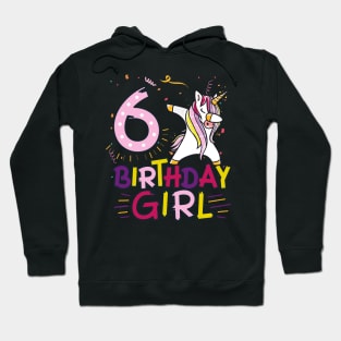 Funny Birthday Gift 6 year old Girl Dabbing Unicorn T-Shirt Hoodie